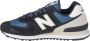 New Balance 574 sneakers donkerblauw lichtgrijs - Thumbnail 5