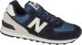 New Balance 574 sneakers donkerblauw lichtgrijs - Thumbnail 6
