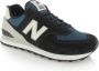 New Balance 574 sneakers donkerblauw lichtgrijs - Thumbnail 9