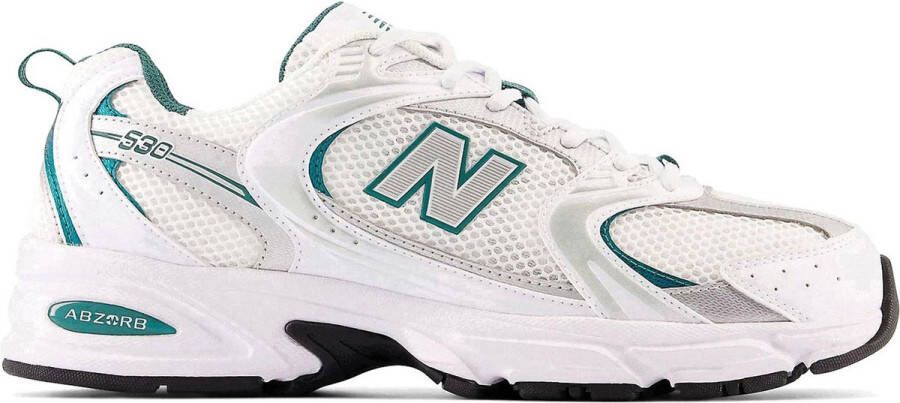 New Balance Mr530 Lage Heren Sneakers Wit Groen