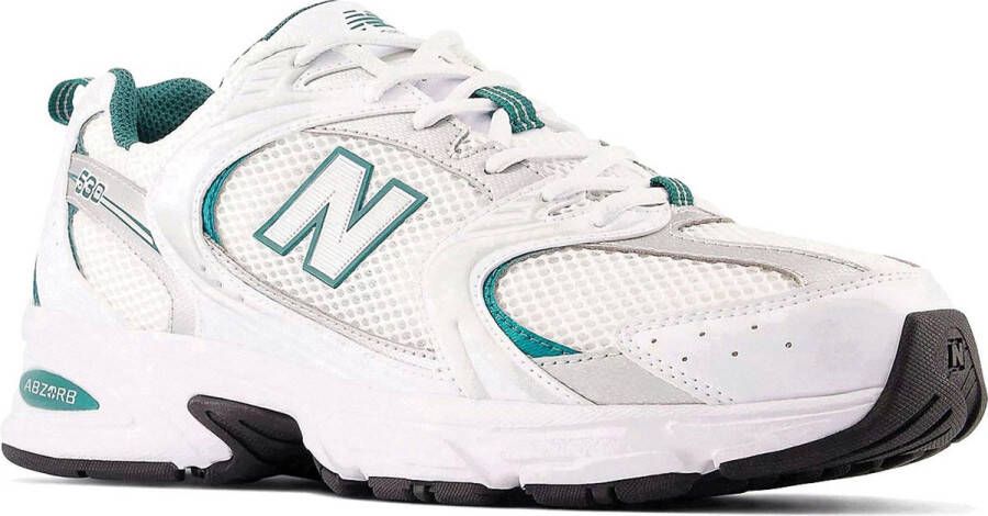 New Balance Mr530 Lage Heren Sneakers Wit Groen
