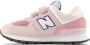 New Balance 574 sneakers roze wit donkerblauw Suede Logo 34.5 - Thumbnail 11