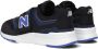 New balance 70s Summer Vibe Klittenband Sneaker Jongens Zwart Blauw - Thumbnail 7