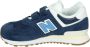 New Balance 574 sneakers donkerblauw wit Jongens Meisjes Suede Logo 34.5 - Thumbnail 8