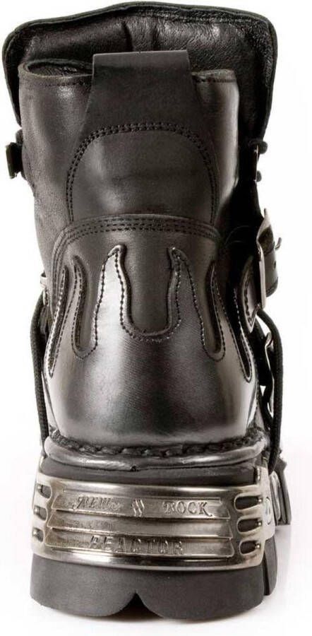 New Rock Enkellaars M-288-S2 Zwart Grijs