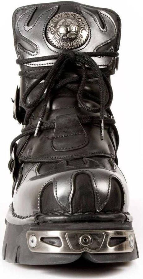 New Rock Enkellaars M-288-S2 Zwart Grijs