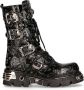 Newrock M.391-S4 vintage flower Gothic boots black (40) - Thumbnail 4