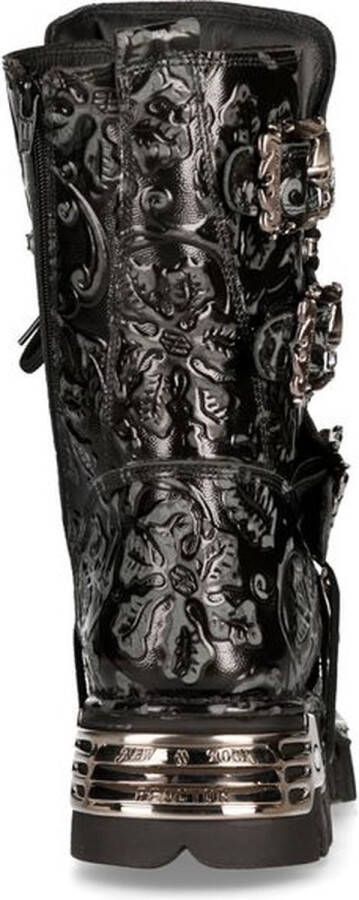 Newrock M.391-S4 vintage flower Gothic boots black (40) - Foto 5