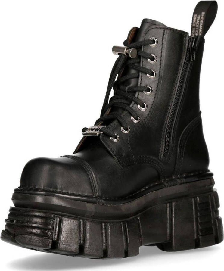 Newrock New Rock Veterlaars 38 Shoes M NEWMILI083 S21 Zwart - Foto 4