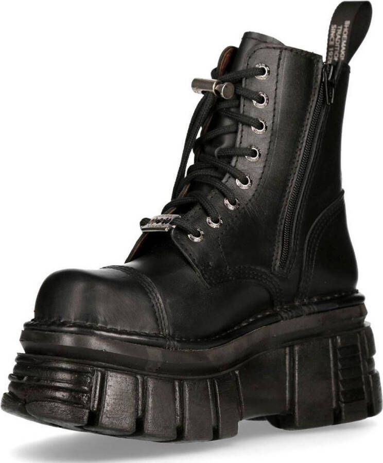 New Rock Mili083 S21 Tow dames veterboot Zwart