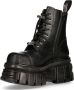 Newrock New Rock Veterlaars 38 Shoes M NEWMILI083 S21 Zwart - Thumbnail 4