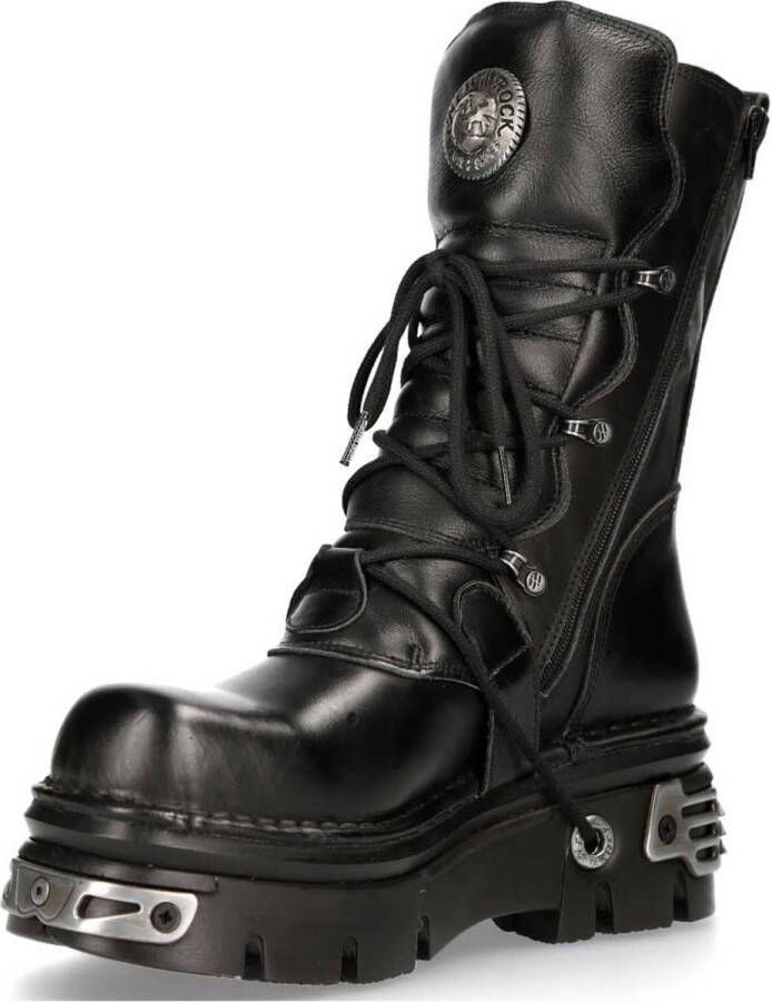 Newrock New Rock unisex veterboot Zwart - Foto 9