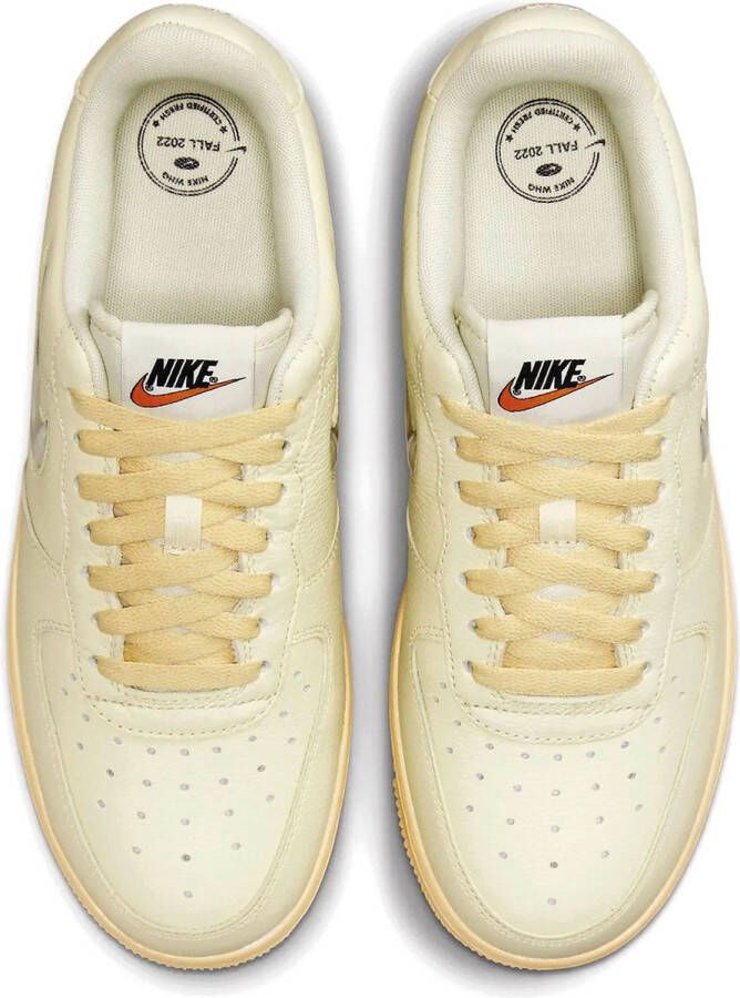 Nike Air Force 1 '07 LX 'Coconut Milk Lemon Wash' ( 's) DO9456-100 beige lage sneakers - Foto 4