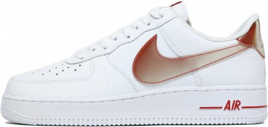 Nike Air Force 1 '07 Wit Rood - Foto 5