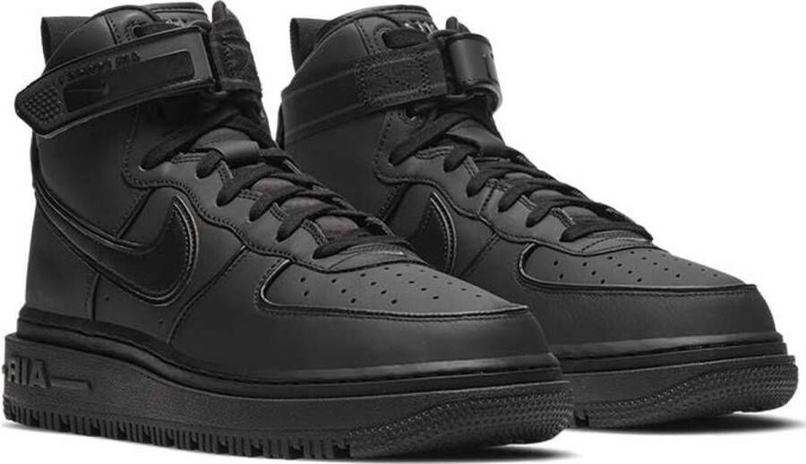 Nike Air Force 1 Boot Sneakers Sport Schoenen Trainers Leer Zwart DA0418 - Foto 12