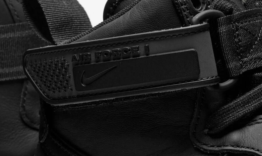 Nike Air Force 1 Boot Sneakers Sport Schoenen Trainers Leer Zwart DA0418 - Foto 4