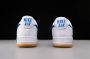 Nike Air Force 1 Low Retro Color of the Month Sneakers Sportschoenen Vrijetijds schoenen Leer Wit-Blauw DJ3911 - Thumbnail 7