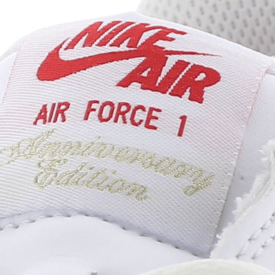 Nike Air Force 1 Low Retro Wit Rood Heren Sneaker DJ3911