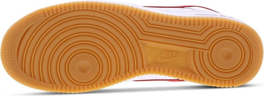 Nike Air Force 1 Low Retro Wit Rood Heren Sneaker DJ3911