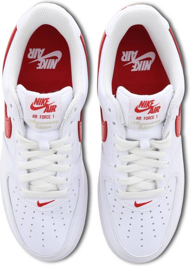 Nike Air Force 1 Low Retro Wit Rood Heren Sneaker DJ3911