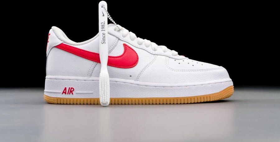 Nike Air Force 1 Low Retro Wit Rood Heren Sneaker DJ3911