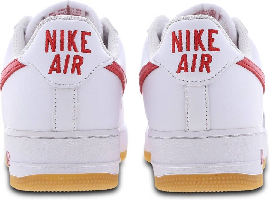 Nike Air Force 1 Low Retro Wit Rood Heren Sneaker DJ3911