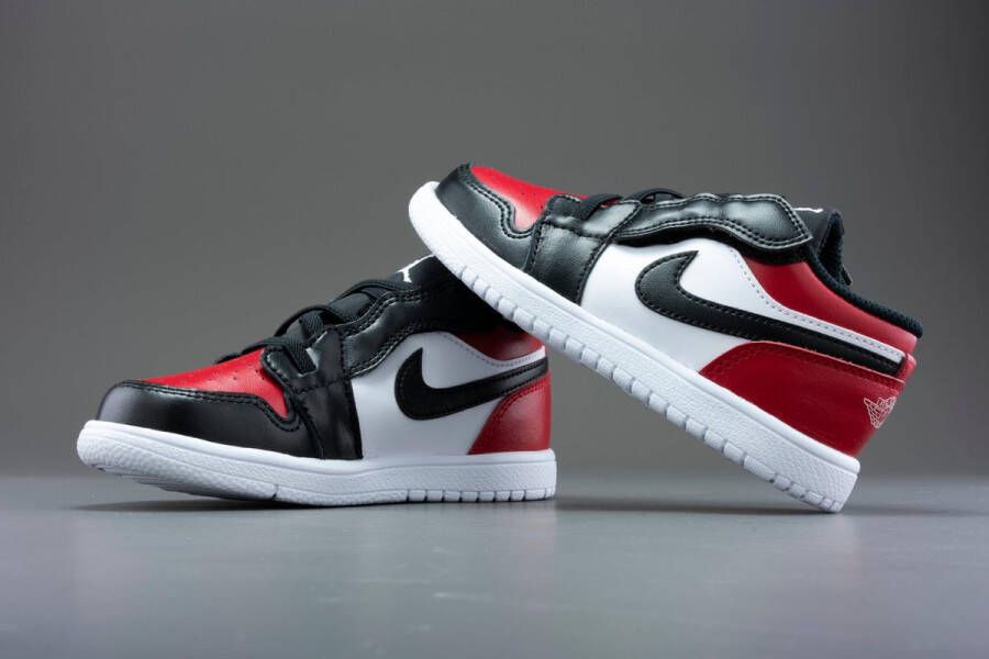 Nike Air Jordan 1 Low ALT Bred Toe (TD) CI3436-612 BRED Zwart Rood Schoenen