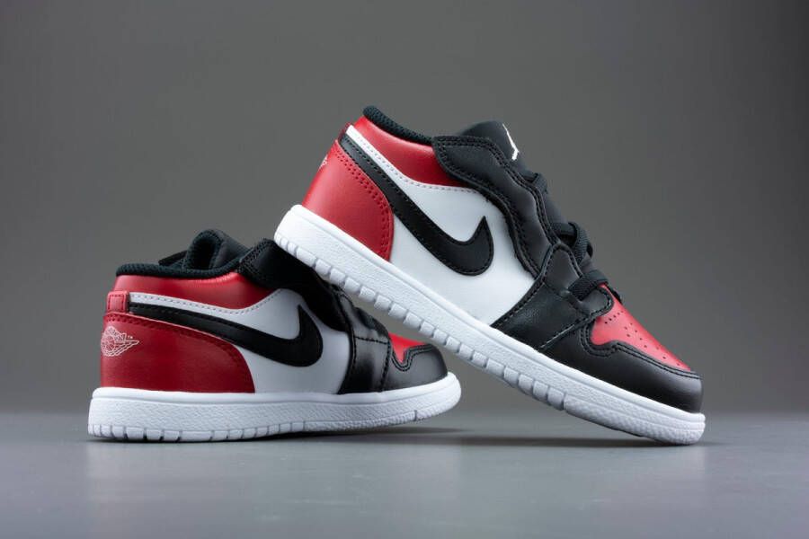 Nike Air Jordan 1 Low ALT Bred Toe (TD) CI3436-612 BRED Zwart Rood Schoenen
