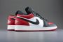 Nike Air Jordan 1 Low Gs ''Bred Toe'' 553560-612 BRED Zwart Rood Schoenen - Thumbnail 3