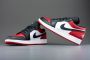 Nike Air Jordan 1 Low Gs ''Bred Toe'' 553560-612 BRED Zwart Rood Schoenen - Thumbnail 4