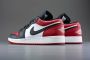 Nike Air Jordan 1 Low Gs ''Bred Toe'' 553560-612 BRED Zwart Rood Schoenen - Thumbnail 6