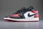 Nike Air Jordan 1 Low Gs ''Bred Toe'' 553560-612 BRED Zwart Rood Schoenen - Thumbnail 9