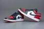 Nike Air Jordan 1 Low Sneaker Wit Rood Zwart Doos Zonder Deksel - Thumbnail 9