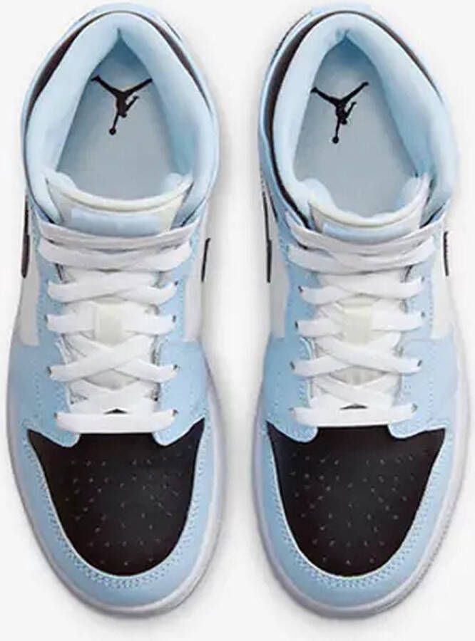 Nike Air Jordan 1 Mid (GS) Ice Blue Black-Sail-White 555112