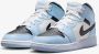 Nike Air Jordan 1 Mid (GS) Ice Blue Black-Sail-White 555112 - Thumbnail 5