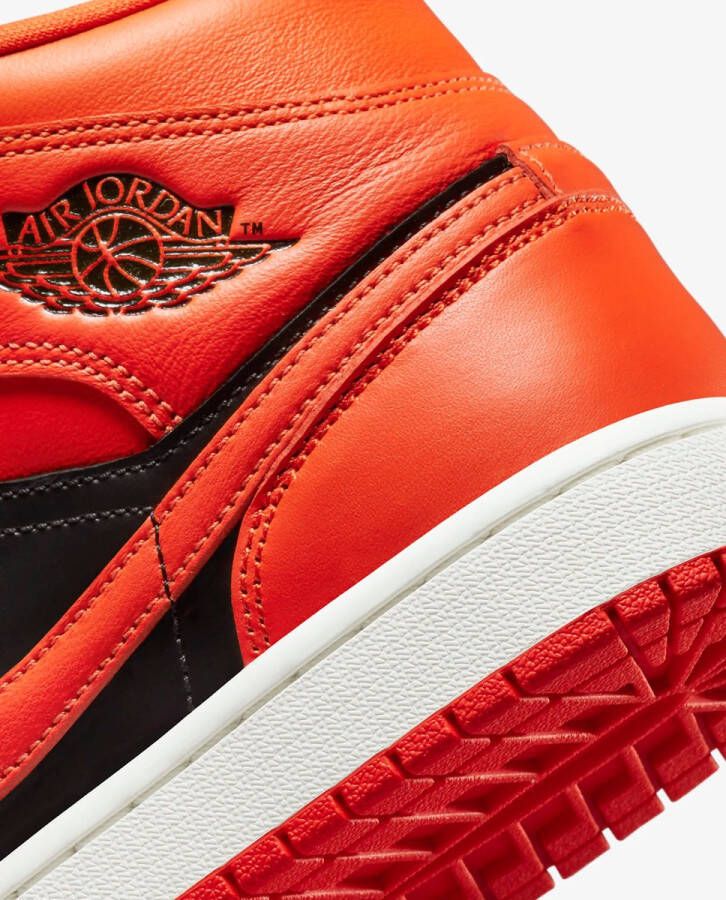 Jordan Wmns Air 1 Mid Se Crimson Bliss Rush Orange Black Sail Schoenmaat 37 1 2 Sneakers DM3381 600 - Foto 10