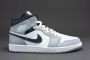 Nike Air Jordan 1 Mid Light Smoke Grey Anthracite 554724-078 Grijs Schoenen - Thumbnail 6