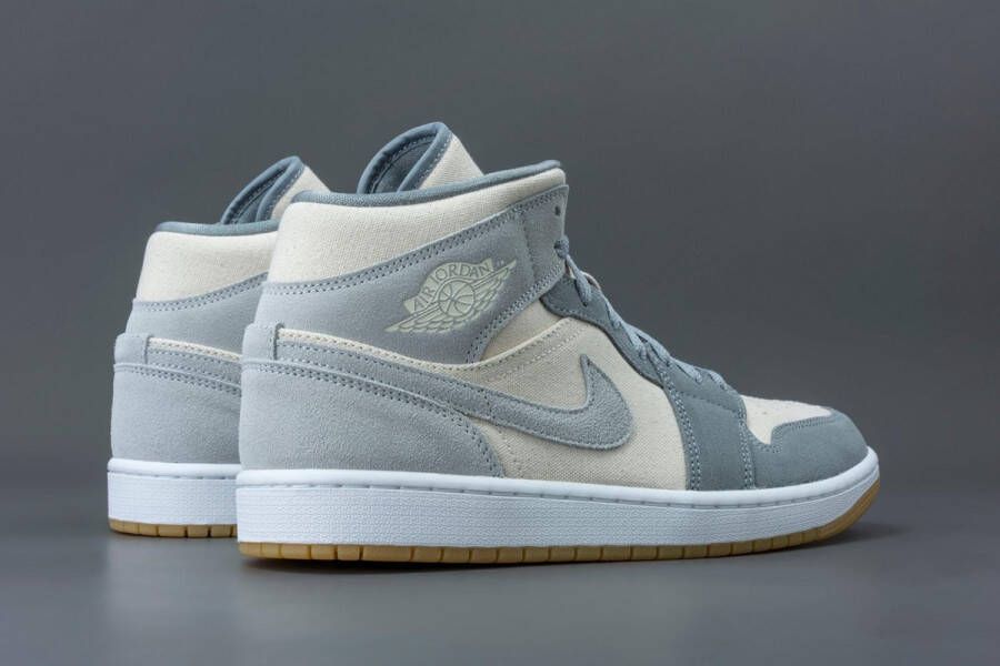 Nike Air Jordan 1 Mid SE Coconut Milk Particle Grey DN4281-100 GRIJS Schoenen