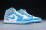 Nike Air Jordan 1 Mid University Blue Grey DX9276-100 BLAUW Schoenen - Thumbnail 8