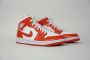 Jordan Nike Air 1 Mid White Habanero Red White Kentucky Red BQ6472 116 EUR - Thumbnail 13