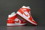 Jordan Nike Air 1 Mid White Habanero Red White Kentucky Red BQ6472 116 EUR - Thumbnail 10