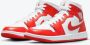 Jordan Nike Air 1 Mid White Habanero Red White Kentucky Red BQ6472 116 EUR - Thumbnail 5
