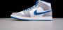 Nike Air Jordan 1 Mid True Blue DQ8426-014 BLAUW Schoenen - Thumbnail 2