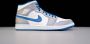 Nike Air Jordan 1 Mid True Blue DQ8426-014 BLAUW Schoenen - Thumbnail 3
