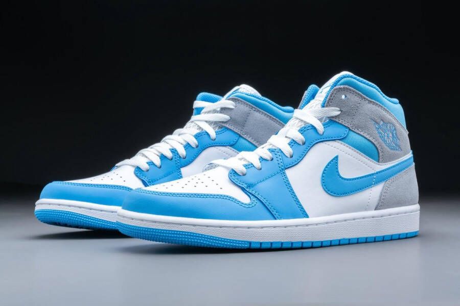 Nike Air Jordan 1 Mid University Blue Grey DX9276-100 BLAUW Schoenen - Foto 5