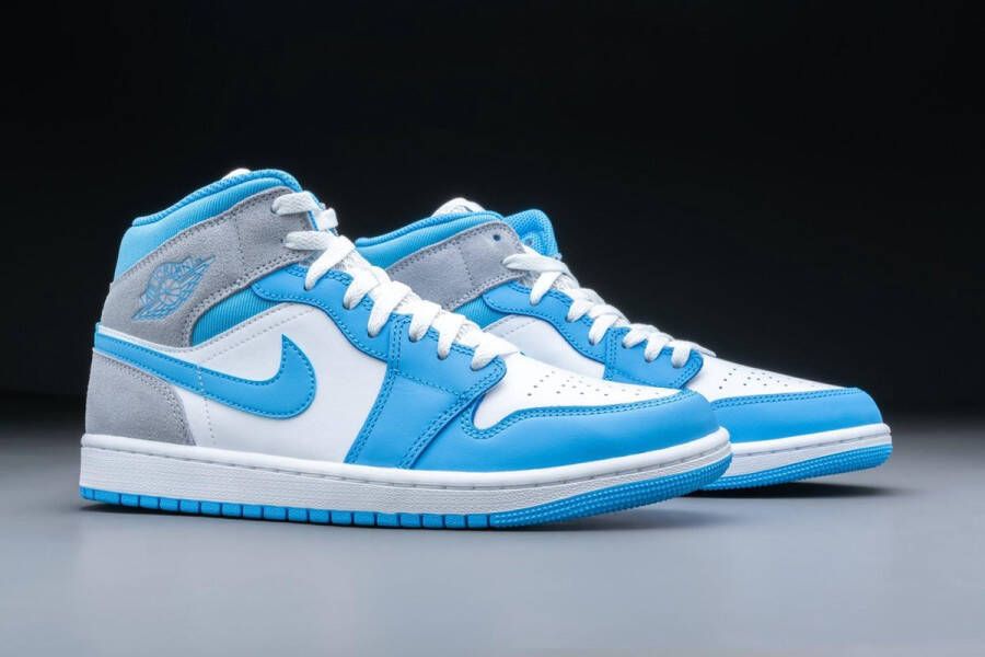 Nike Air Jordan 1 Mid University Blue Grey DX9276-100 BLAUW Schoenen - Foto 8