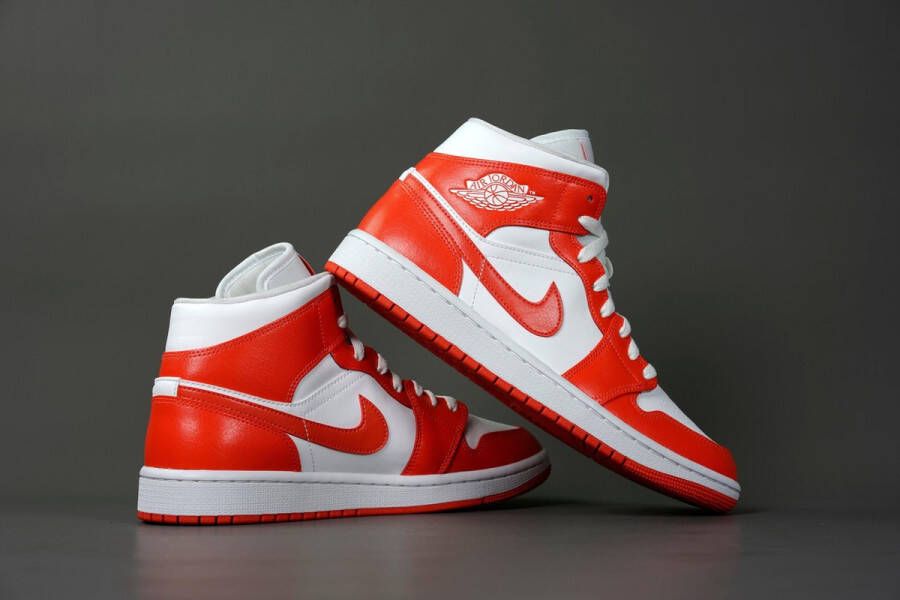 Nike Air Jordan 1 Mid W Syracuse Sneakers Kentucky Red