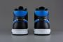 Nike Air Jordan 1 Mid White Black Racer Blue 554724-140 Wit;Zwart;Blauw Schoenen - Thumbnail 9