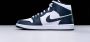 Nike Air Jordan wmns Nike Air Jordan 1 Mid White Metallic Gold Obsidian 554724 - Thumbnail 11