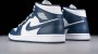 Nike Air Jordan wmns Nike Air Jordan 1 Mid White Metallic Gold Obsidian 554724 - Thumbnail 12